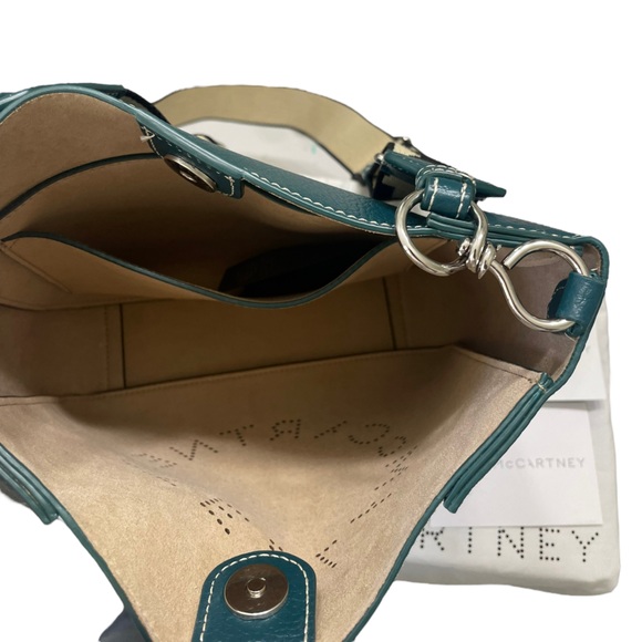 NEW STELLA MCCARTNEY PERFORATED LOGO SMALL CROSSBODY BAG - Picture 4 of 10